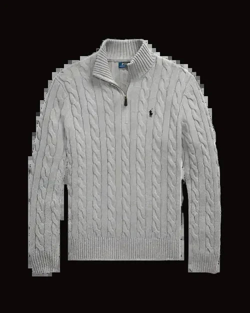 Ralph lauren cable knit quarter zip